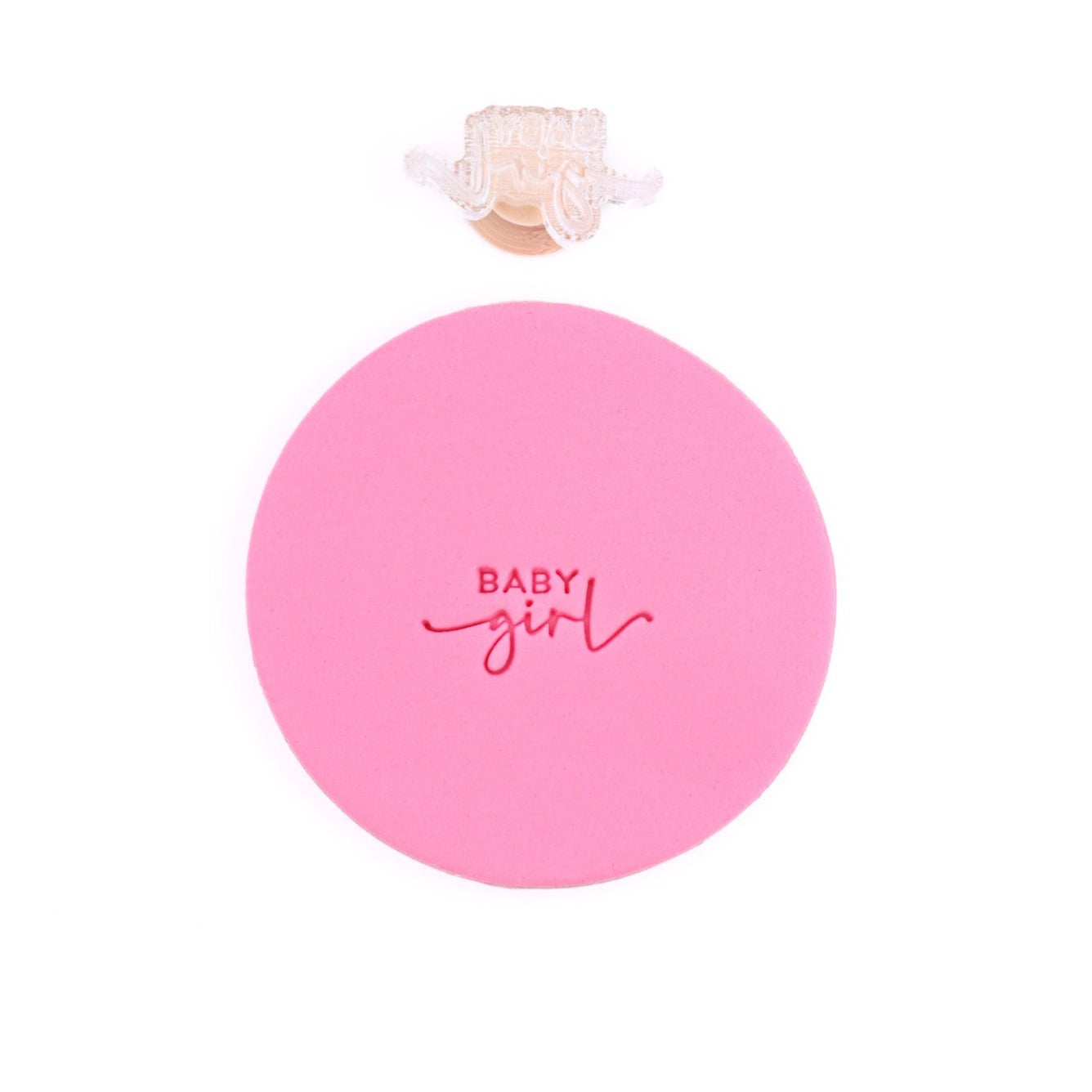 Baby Girl Tiny Text Stamp