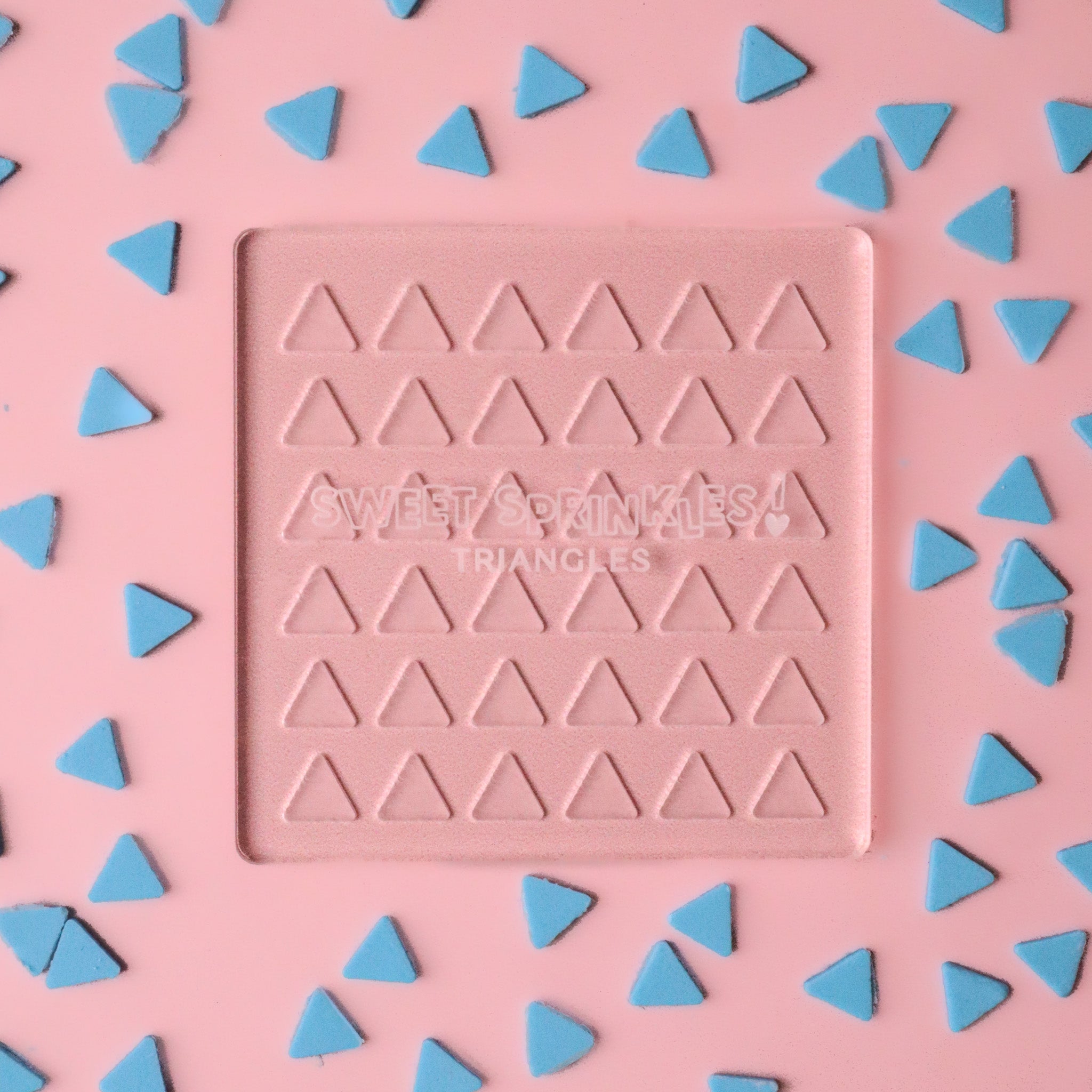 Triangles Sprinkle Plate