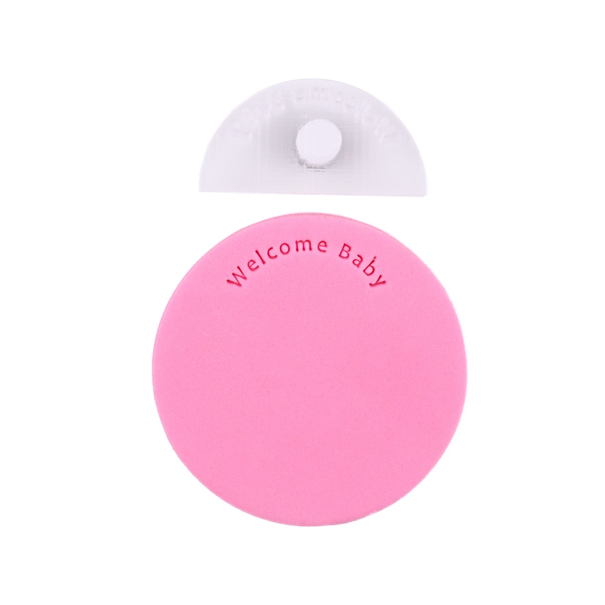 Welcome baby Curved Quote Stamp